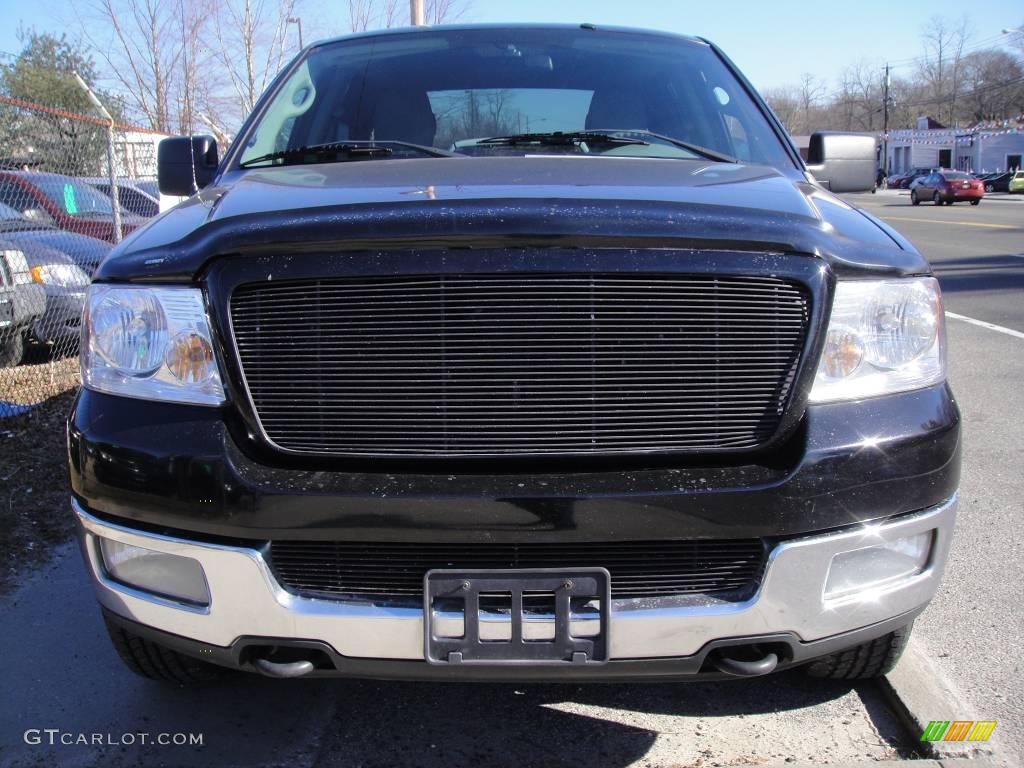 2004 F150 XLT SuperCrew 4x4 - Black / Dark Flint photo #2