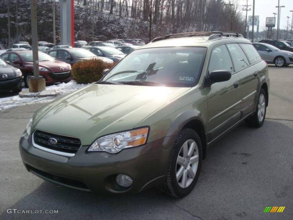 2006 Outback 2.5i Wagon - Willow Green Opalescent / Taupe photo #5