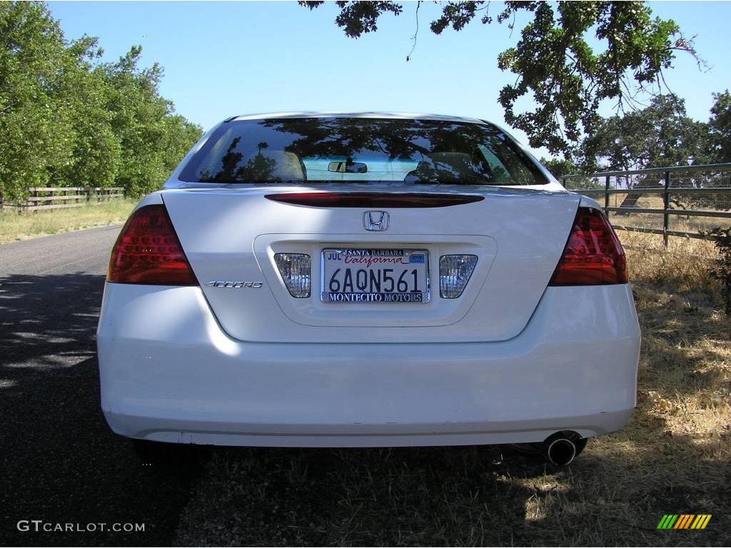 2007 Accord EX Sedan - Taffeta White / Ivory photo #6