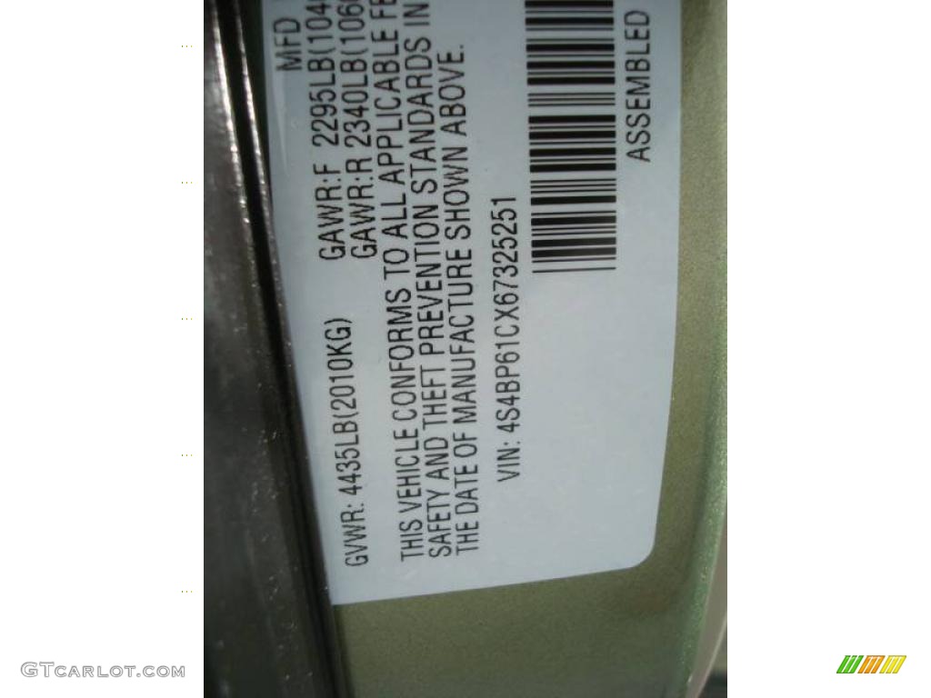 2006 Outback 2.5i Wagon - Willow Green Opalescent / Taupe photo #14