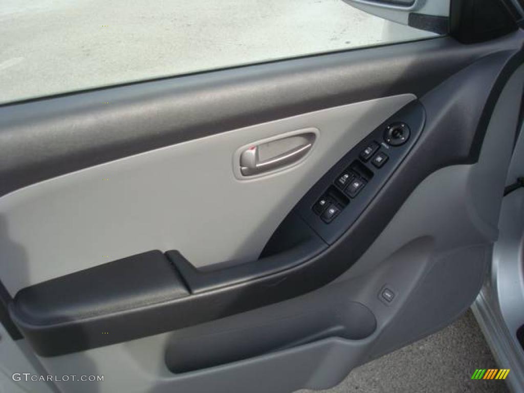 2008 Elantra GLS Sedan - QuickSilver Metallic / Gray photo #11