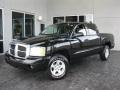 2006 Brilliant Black Dodge Dakota SLT Quad Cab  photo #2