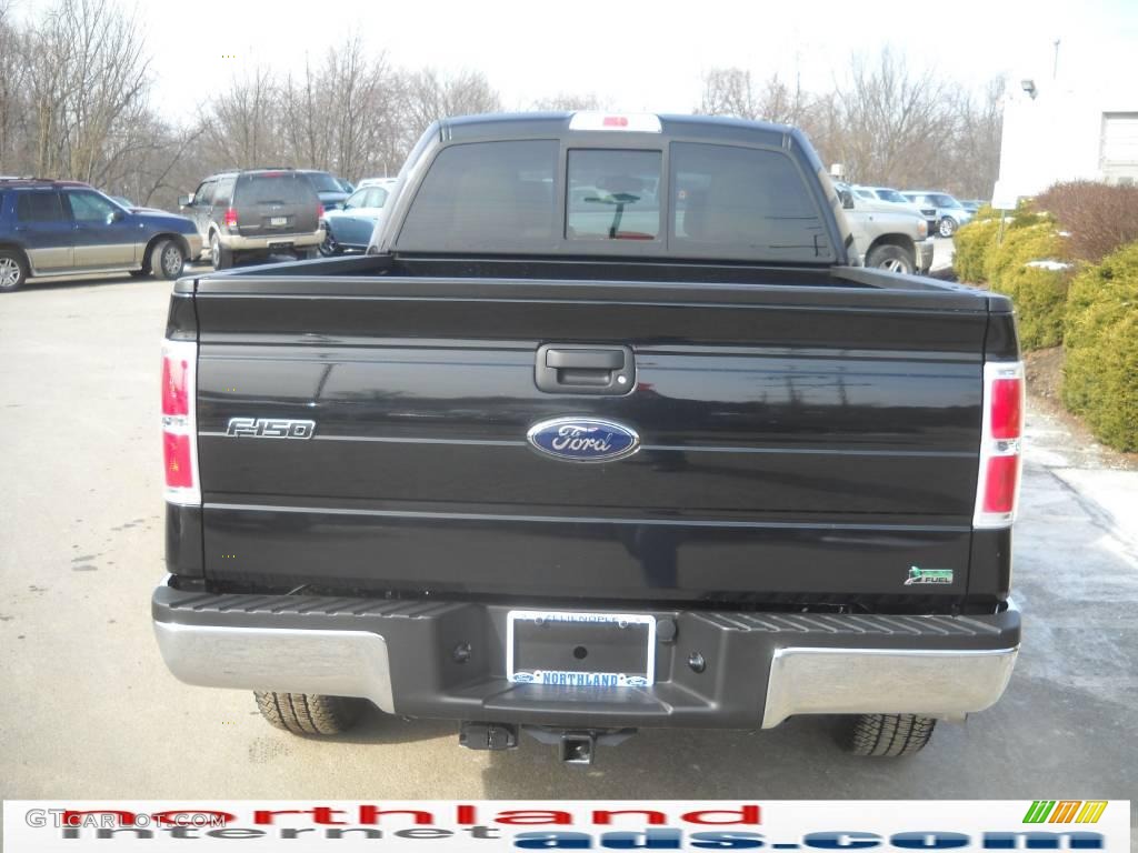 2010 F150 XLT SuperCrew 4x4 - Tuxedo Black / Tan photo #7