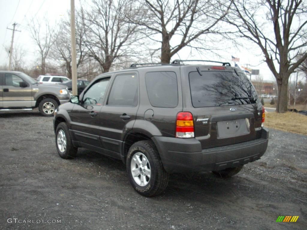 2007 Escape XLT V6 4WD - Dark Stone Metallic / Medium/Dark Pebble photo #4