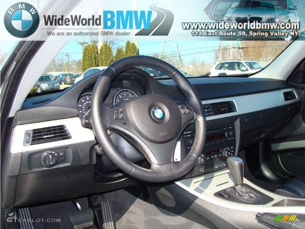 2007 3 Series 328xi Coupe - Titanium Silver Metallic / Black photo #11