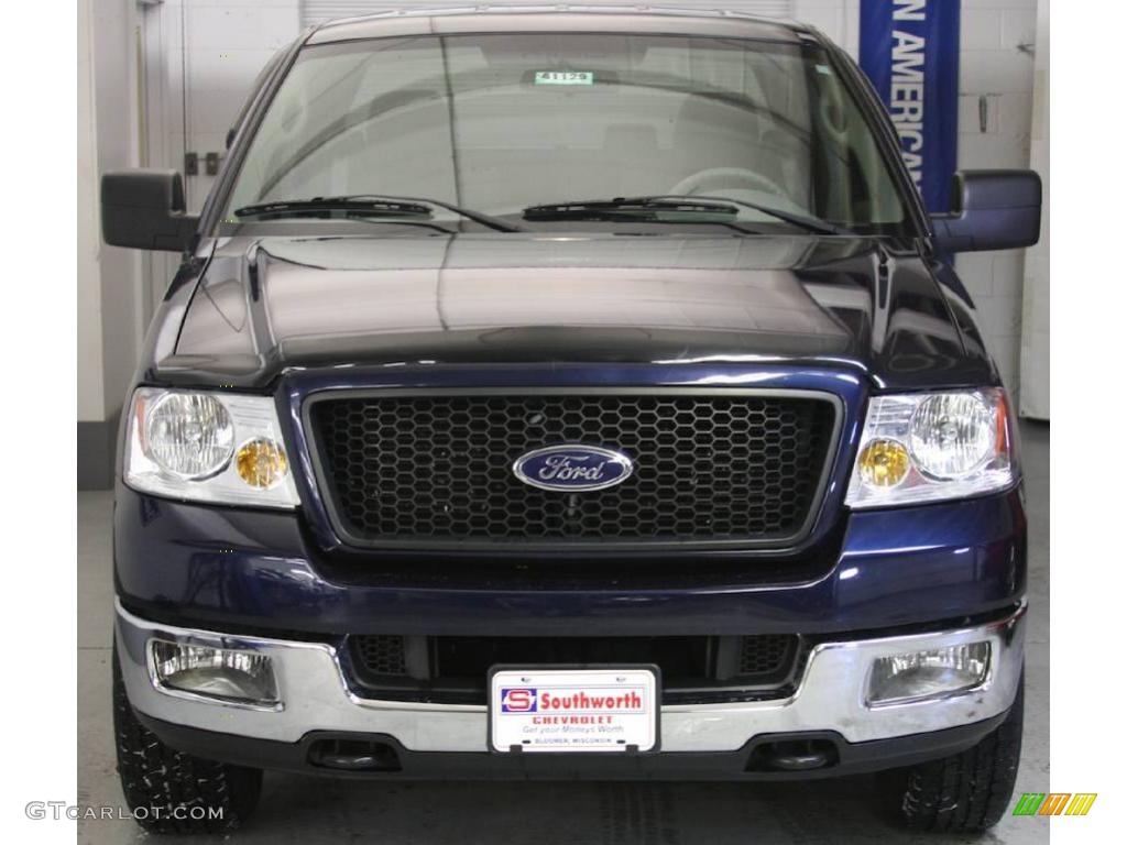 2005 F150 XLT SuperCab 4x4 - Medium Wedgewood Blue Metallic / Tan photo #2