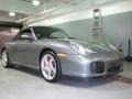 2004 Seal Grey Metallic Porsche 911 Carrera 4S Cabriolet  photo #4