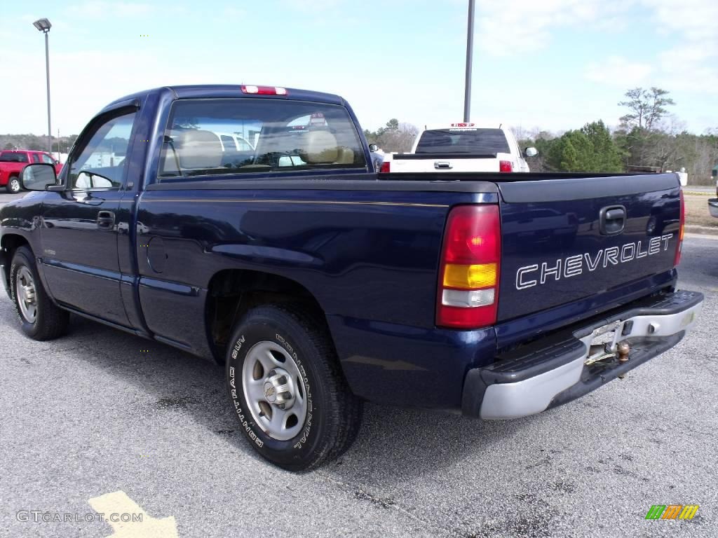 2000 Silverado 1500 Regular Cab - Indigo Blue Metallic / Medium Oak photo #6