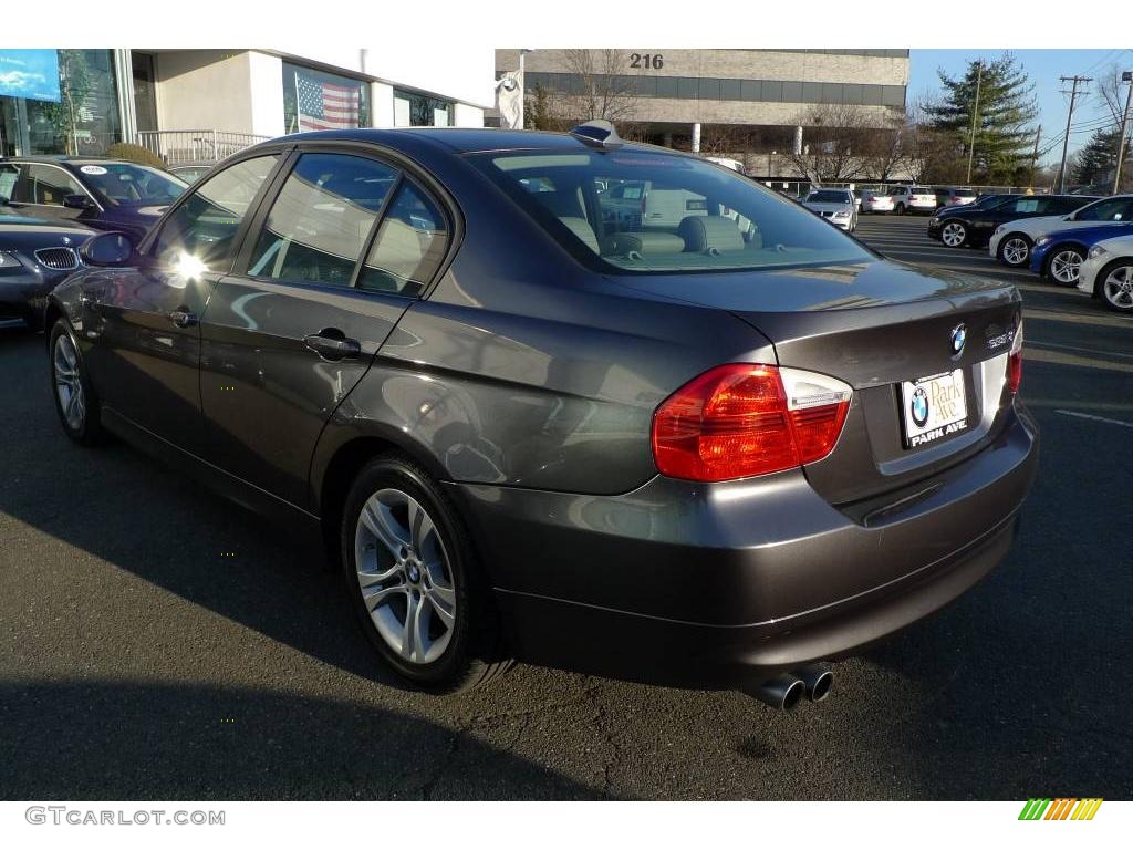 2008 3 Series 328xi Sedan - Sparkling Graphite Metallic / Gray photo #6