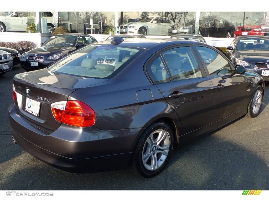 2008 3 Series 328xi Sedan - Sparkling Graphite Metallic / Gray photo #8