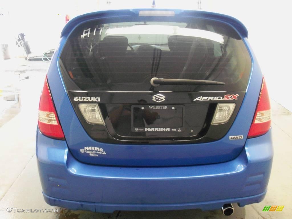 2004 Aerio SX AWD Sport Wagon - Cosmic Blue Metallic / Black photo #8