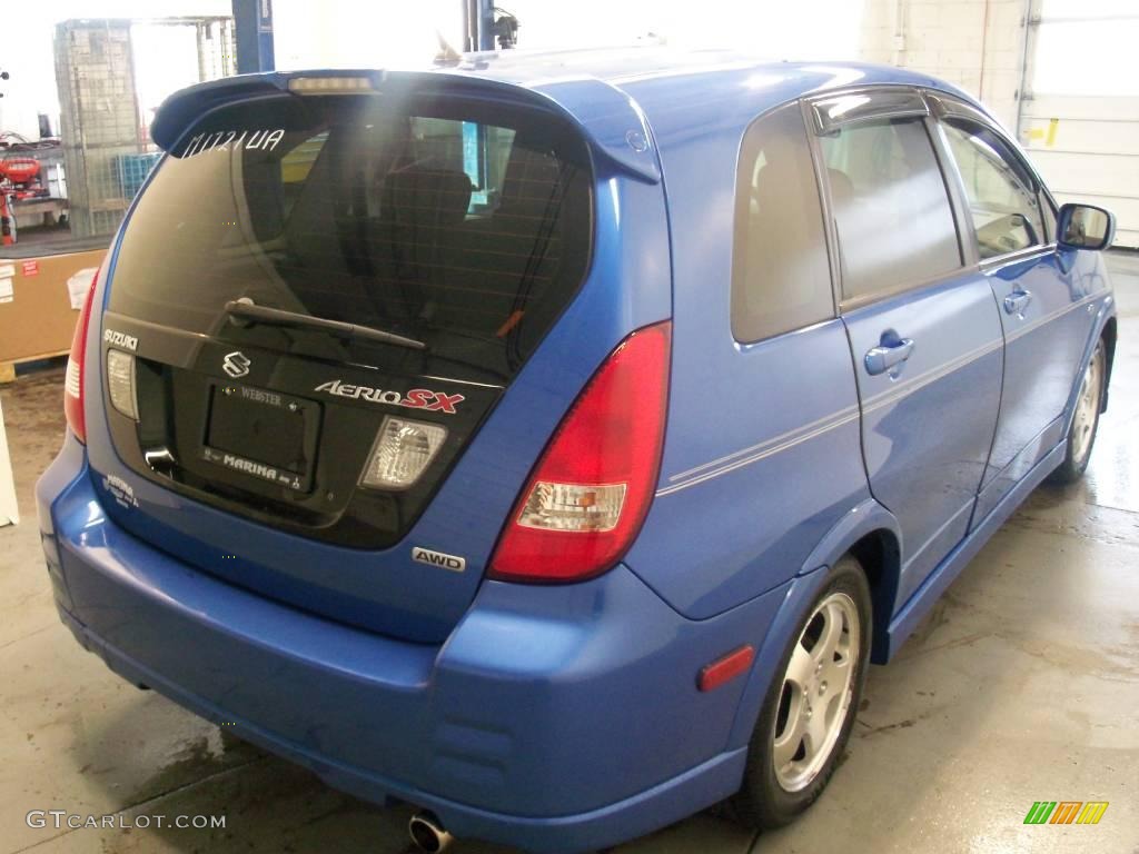 2004 Aerio SX AWD Sport Wagon - Cosmic Blue Metallic / Black photo #9