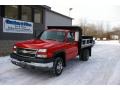 2005 Victory Red Chevrolet Silverado 3500 Regular Cab 4x4 Chassis  photo #1