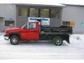 2005 Victory Red Chevrolet Silverado 3500 Regular Cab 4x4 Chassis  photo #2