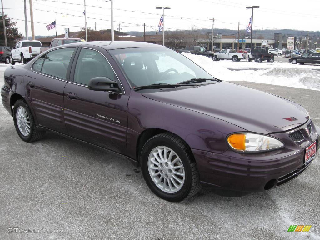 1999 Grand Am SE Sedan - Medium Purple Metallic / Dark Pewter photo #1