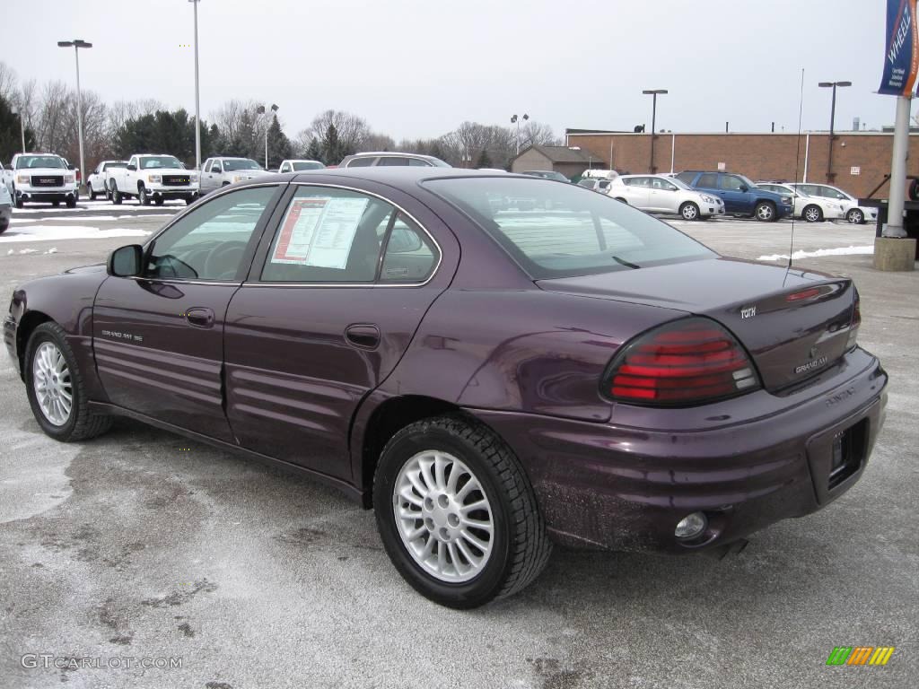 1999 Grand Am SE Sedan - Medium Purple Metallic / Dark Pewter photo #4