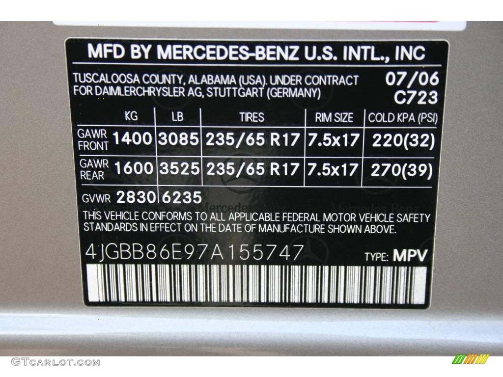 2007 ML 350 4Matic - Pewter Metallic / Black photo #26