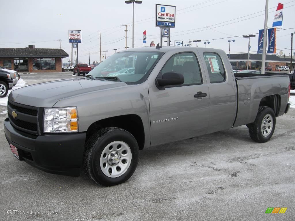 2009 Silverado 1500 LT Extended Cab 4x4 - Blue Granite Metallic / Ebony photo #6
