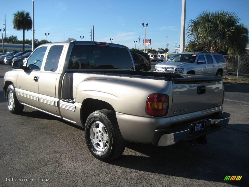 2000 Silverado 1500 LT Extended Cab - Light Pewter Metallic / Graphite photo #4