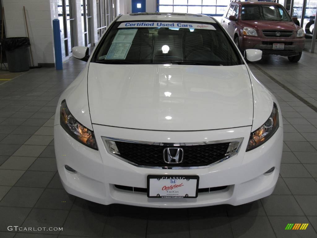 2009 Accord EX-L V6 Coupe - Taffeta White / Ivory photo #5