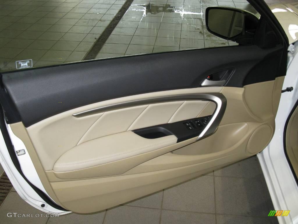 2009 Accord EX-L V6 Coupe - Taffeta White / Ivory photo #12