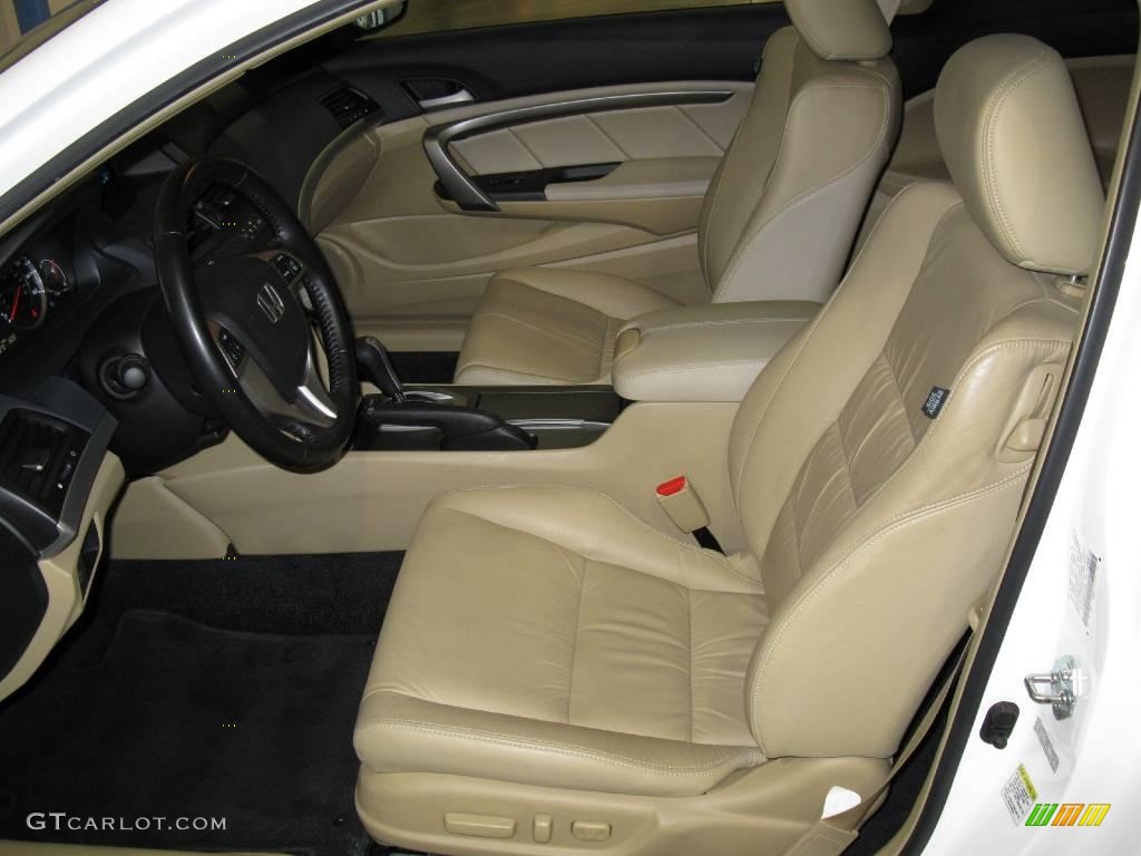 2009 Accord EX-L V6 Coupe - Taffeta White / Ivory photo #13