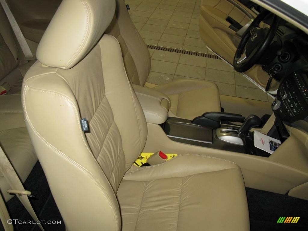 2009 Accord EX-L V6 Coupe - Taffeta White / Ivory photo #23