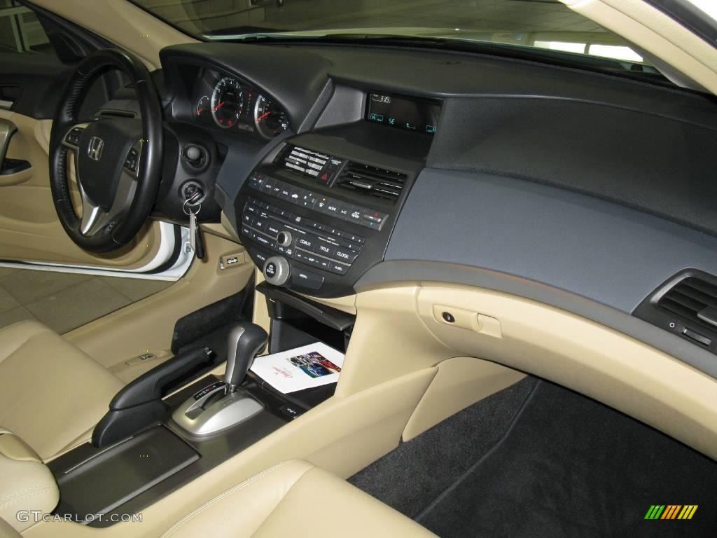 2009 Accord EX-L V6 Coupe - Taffeta White / Ivory photo #24