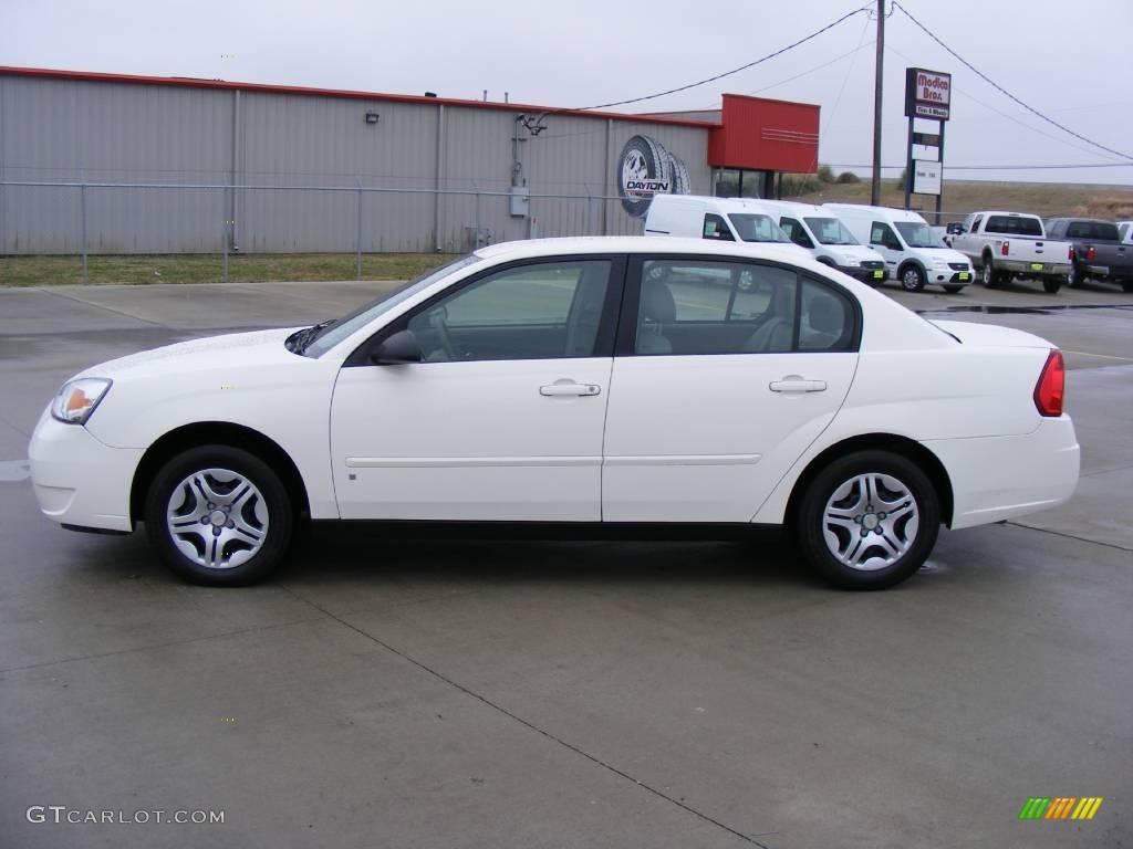 2008 Malibu Classic LS Sedan - White / Titanium Gray photo #6