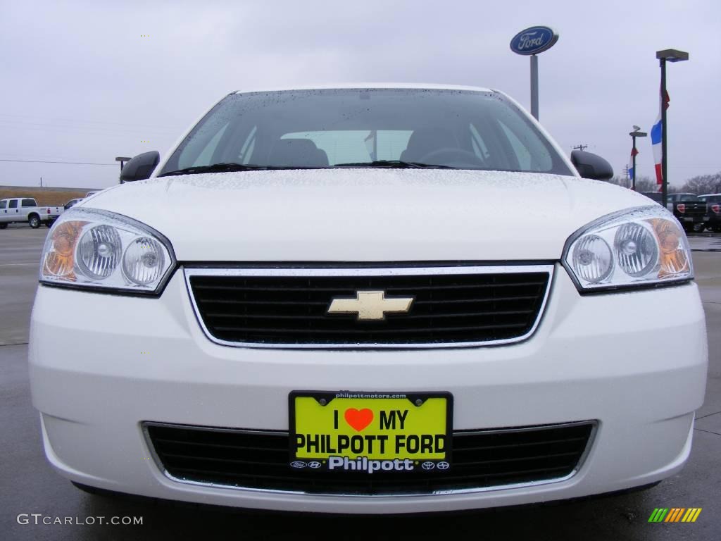 2008 Malibu Classic LS Sedan - White / Titanium Gray photo #9