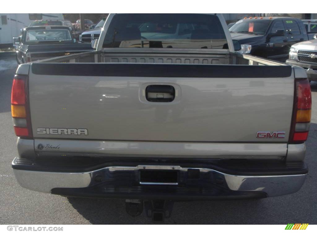 2003 Sierra 1500 SLE Regular Cab 4x4 - Pewter Metallic / Dark Pewter photo #16