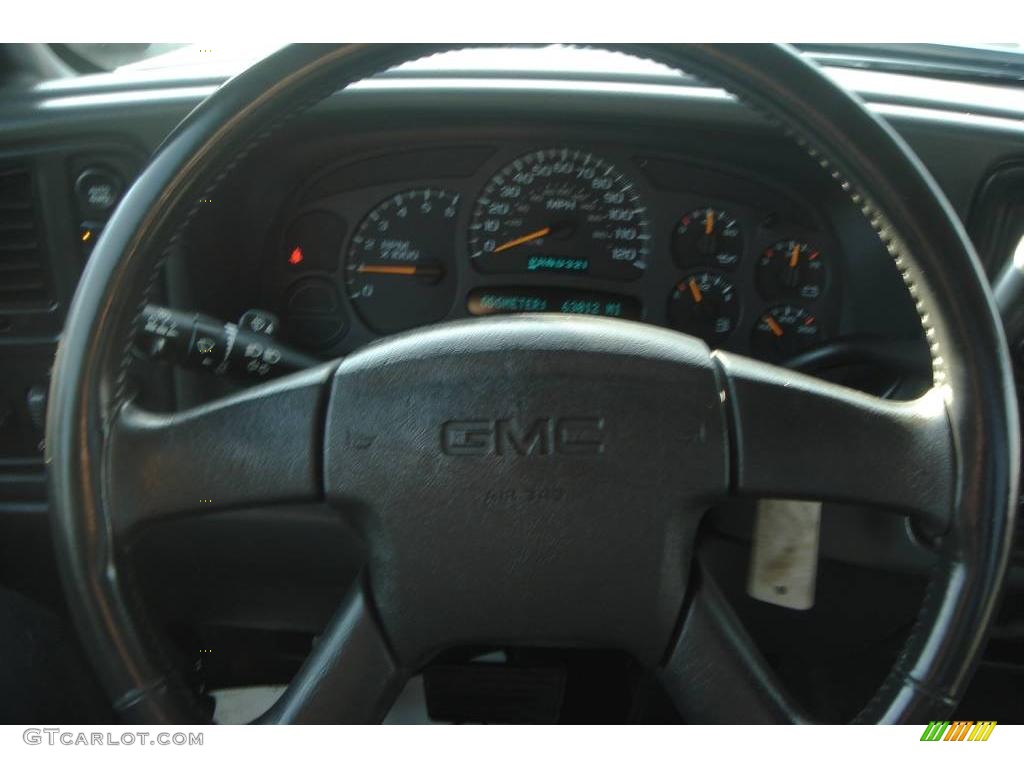 2003 Sierra 1500 SLE Regular Cab 4x4 - Pewter Metallic / Dark Pewter photo #28