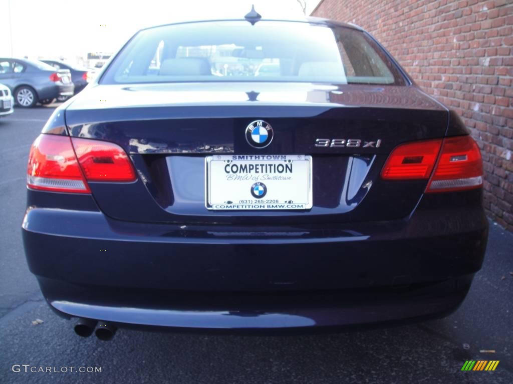 2007 3 Series 328xi Coupe - Monaco Blue Metallic / Cream Beige photo #5