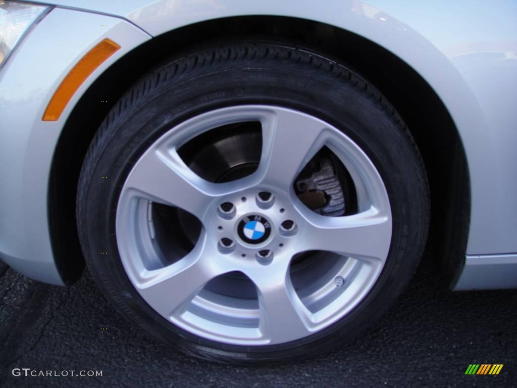 2007 3 Series 328xi Coupe - Titanium Silver Metallic / Black photo #7