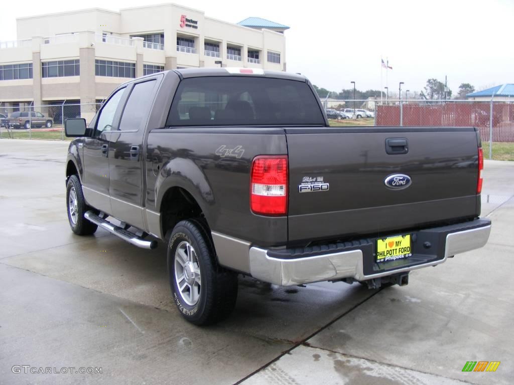 2006 F150 XLT SuperCrew 4x4 - Dark Shadow Grey Metallic / Tan photo #5