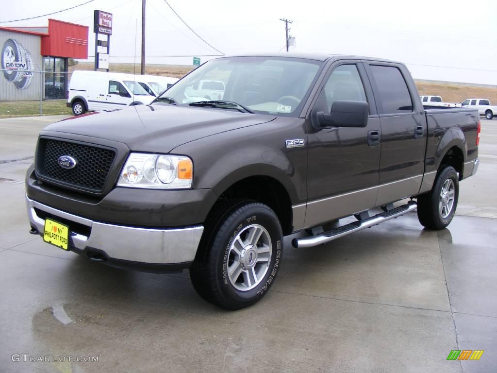 2006 F150 XLT SuperCrew 4x4 - Dark Shadow Grey Metallic / Tan photo #7