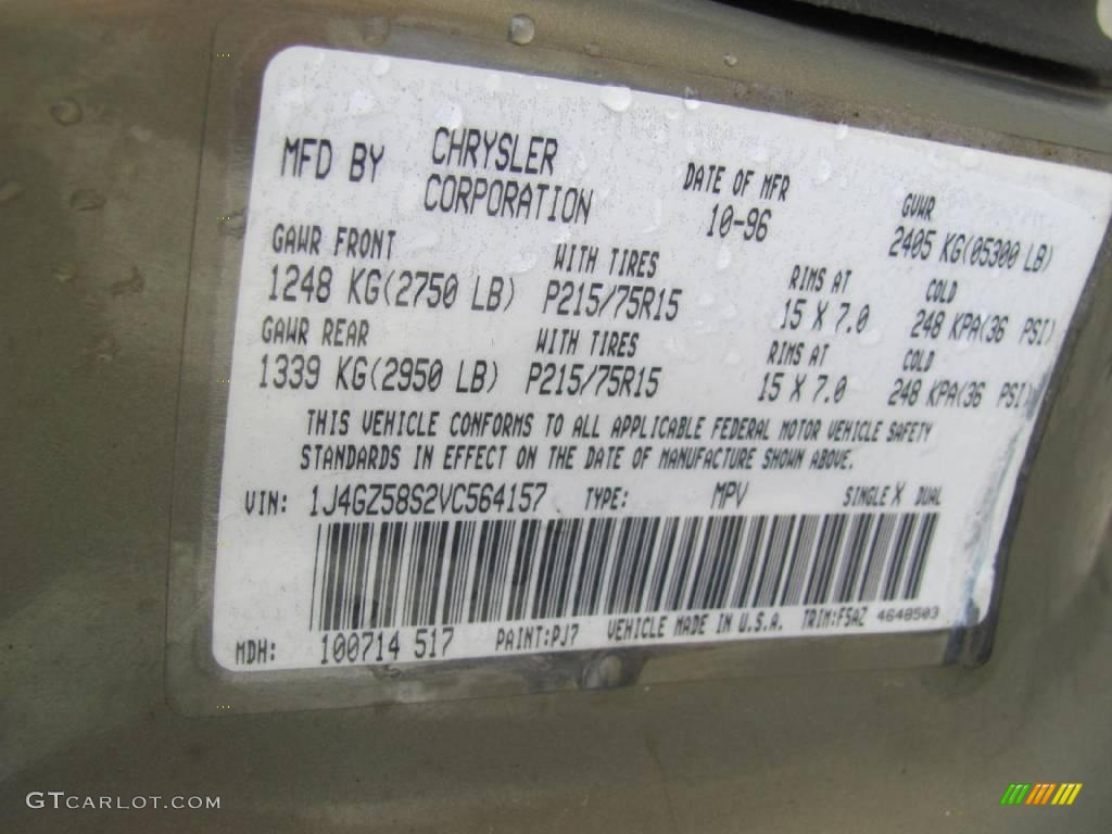 1997 Grand Cherokee Laredo 4x4 - Char Gold Satin Glow / Agate Black photo #19