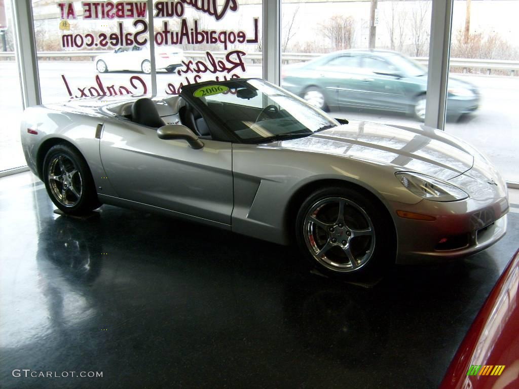 2006 Corvette Convertible - Machine Silver Metallic / Ebony Black photo #1