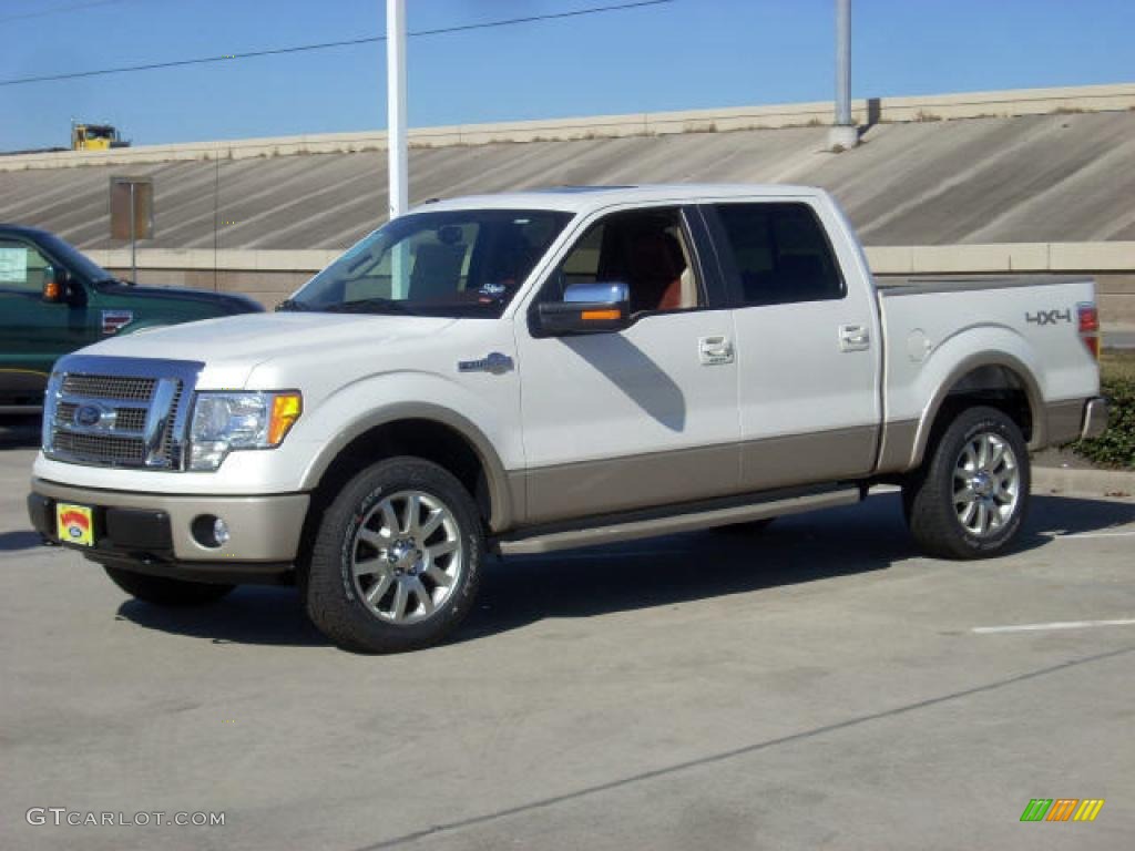 2009 F150 King Ranch SuperCrew 4x4 - Oxford White / Chaparral Leather/Camel photo #1
