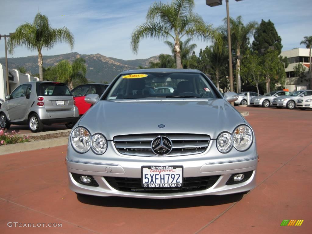 2007 CLK 350 Coupe - Iridium Silver Metallic / Black photo #6