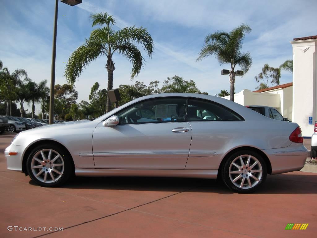 2007 CLK 350 Coupe - Iridium Silver Metallic / Black photo #7