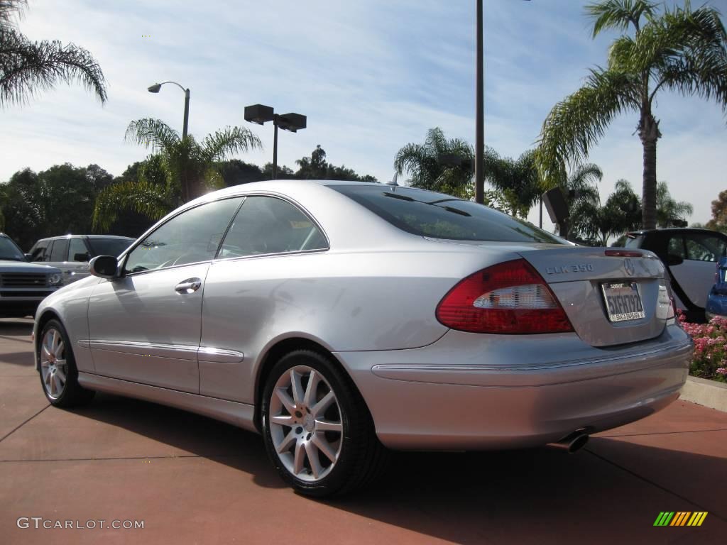 2007 CLK 350 Coupe - Iridium Silver Metallic / Black photo #8