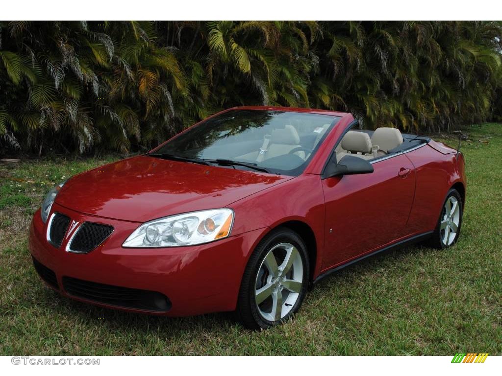 2007 G6 GT Convertible - Crimson Red / Light Taupe photo #1