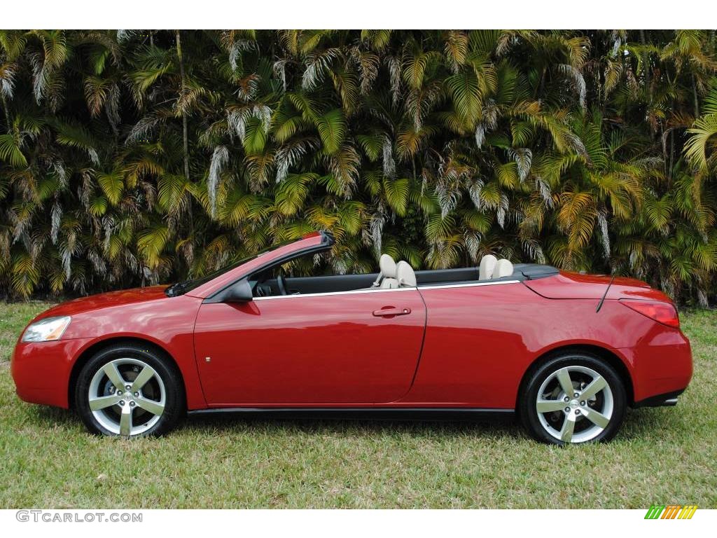 2007 G6 GT Convertible - Crimson Red / Light Taupe photo #2