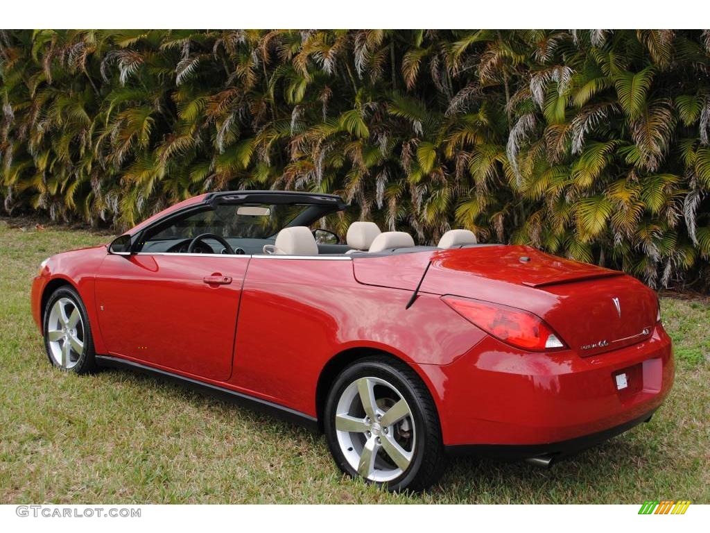 2007 G6 GT Convertible - Crimson Red / Light Taupe photo #6