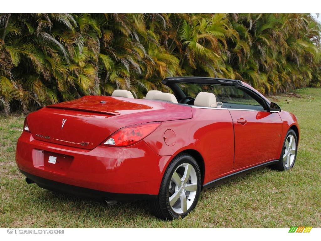 2007 G6 GT Convertible - Crimson Red / Light Taupe photo #7