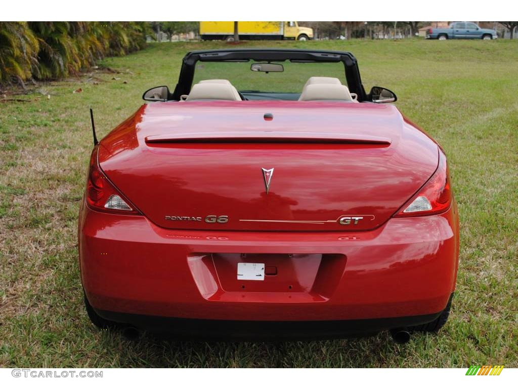 2007 G6 GT Convertible - Crimson Red / Light Taupe photo #8