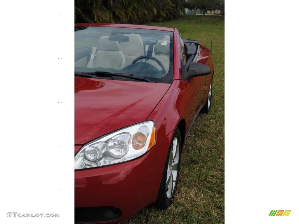 2007 G6 GT Convertible - Crimson Red / Light Taupe photo #13