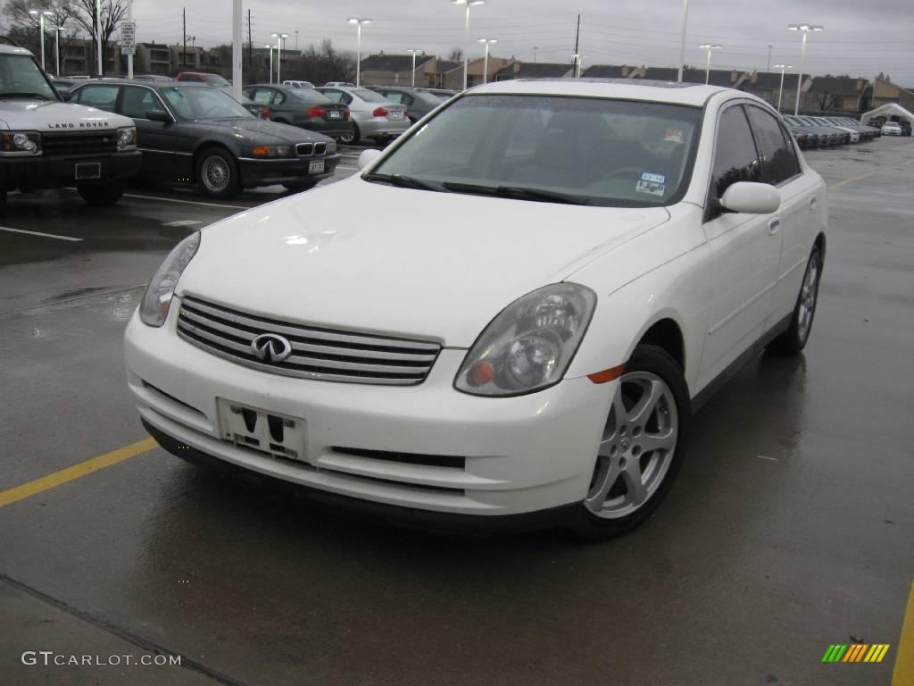 2004 G 35 Sedan - Ivory White Pearl / Willow photo #1