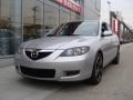 2007 Sunlight Silver Metallic Mazda MAZDA3 i Sport Sedan  photo #3